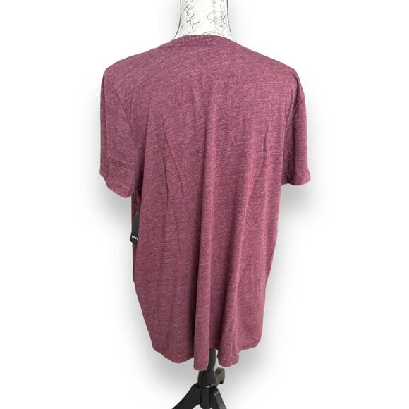 Torrid Classic Fit Maroon Heather Jersey Knit Short Sleeve Crew Neck T-shirt 1 - Picture 3 of 6
